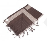    Newsmen unisex kötött sál - Barna csíkos