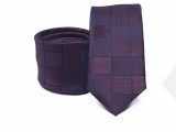    Prémium slim nyakkendő - Lila kockás