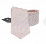                        NM normál nyakkendő - Rózsaszín csíkos