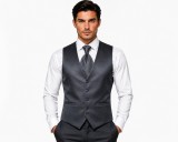       3 részes alkalmi mellényszett - Fehér