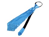 Nyakkendő flitterekkel - Azúrkék