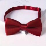   Gyerek szatén csokornyakkendő - Bordó