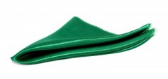                                       Szatén díszzszsebkendő - Zöld 