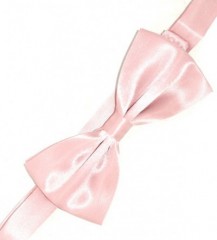   Gyerek szatén csokornyakkendő - Púder rózsaszín 