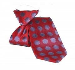 Gumis gyereknyakkendő - Bordó-lila pöttyös Gyerek nyakkendők