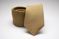 Prémium selyem nyakkendő - Mustár Aprómintás nyakkendő
