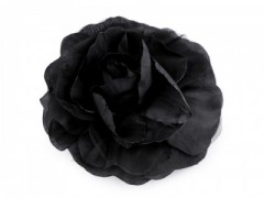         Rózsa kitűző - Fekete 
