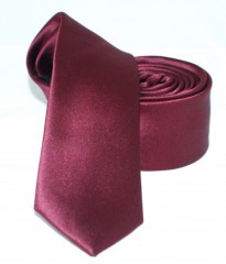 Goldenland slim nyakkendő - Bordó szatén 