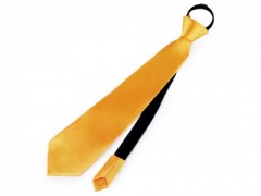 Szatén állítható nyakkendő - Aranysárga Party,figurás nyakkendő