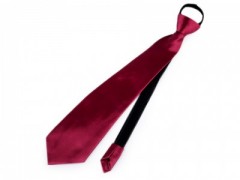 Szatén állítható nyakkendő - Bordó Party,figurás nyakkendő