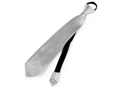 Szatén állítható nyakkendő - Ezüst Gyerek nyakkendők