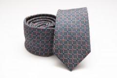    Prémium slim nyakkendő - Kékesszürke kockás Kockás nyakkendők