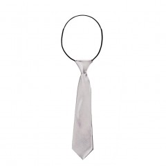    Gumis szatén gyereknyakkendő - Ezüst Gyerek nyakkendők