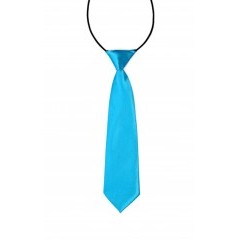    Gumis szatén gyereknyakkendő - Tűrkízkék Gyerek nyakkendők