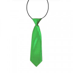    Gumis szatén gyereknyakkendő - Fűzöld Gyerek nyakkendők