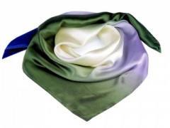 Szivárvány kendő - Zöld-lila Női divatkendő és sál