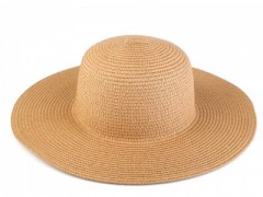   Női szalma kalap - Világosbarna Női kalap, sapka