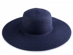    Női szalma kalap - Sötétkék Női kalap, sapka