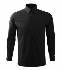 Malfini 100 % Pamut puplin férfi ing - Fekete Egyszínű ing