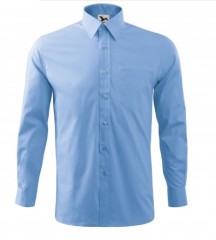 Malfini 100 % Pamut puplin férfi ing - Kék Egyszínű ing