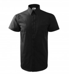 Malfini 100 % Pamut puplin r.u férfi ing - Fekete Egyszínű ing