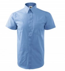 Malfini 100 % Pamut puplin r.u férfi ing - Kék Egyszínű ing