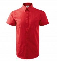 Malfini 100 % Pamut puplin r.u férfi ing - Piros Egyszínű ing