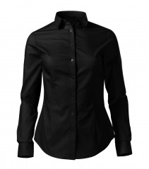   Női puplin ing hosszúujjú - Fekete Női ing,póló,pulóver