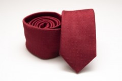    Prémium slim nyakkendő - Téglavörös mintás 