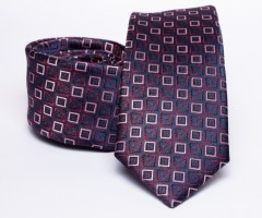    Prémium slim nyakkendő - Sötétlila kockás Kockás nyakkendők