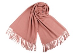 Pashmina típusú sál rojtokkal - Púder 