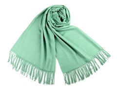 Pashmina típusú sál rojtokkal - Menta 