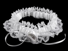 Lakodalmi harisnyakötő csipkés 