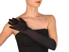   Hosszú alkalmi szaténkesztyű - 43cm 