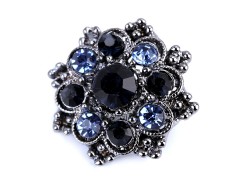 Kis bross virág csiszolt kövekkel 