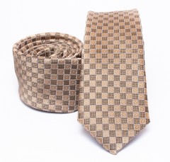    Prémium slim nyakkendő - Arany kockás Kockás nyakkendők