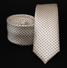    Prémium slim nyakkendő - Drapp kockás Kockás nyakkendők