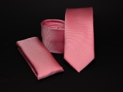    Prémium slim nyakkendő szett - Lazac Szettek