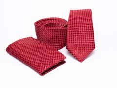   Prémium slim nyakkendő szett - Piros Szettek