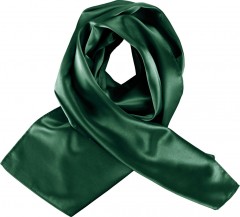               Szatén női sál - Sötétzöld Női divatkendő és sál