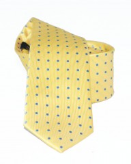 Goldenland slim nyakkendő - Aranysárga pöttyös 
