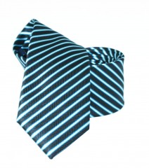               Goldenland slim nyakkendő - Kék csíkos 