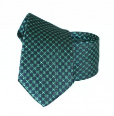               Goldenland slim nyakkendő - Zöld aprómintás 