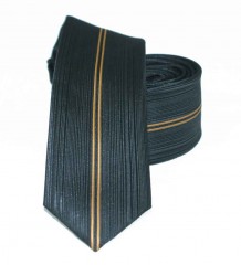                Slim nyakkendő - Fekete csíkos 