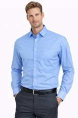             Newsmen h.u normál ing - Égszínkék Normál fazon