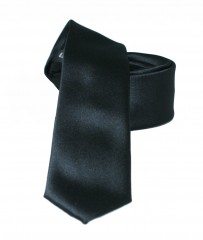              Slim nyakkendő - Fekete szatén 