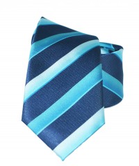    Newsmen gyerek nyakkendő - Kék-türkíz csíkos Gyerek nyakkendők
