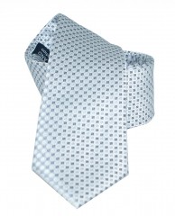                  Goldenland slim nyakkendő - Ezüst pöttyös 