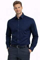             Newsmen h.u slim ing - Sötétkék Egyszínű ing