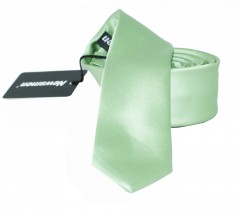               NM Slim szatén nyakkendő - Halványzöld Egyszínű nyakkendő